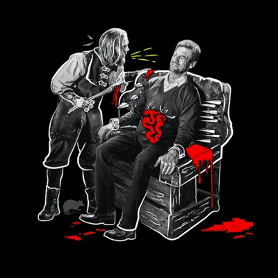 The Torturer tortures a guest in the The Torture Chamber show at the Edinburgh Dungeon