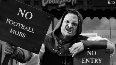 FOOTBALL FANS BANNED FROM THE LONDON DUNGEON